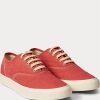 Baskets rouges en toile Ralph Lauren pour hommes