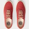 Baskets rouges en toile Ralph Lauren pour hommes