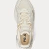 Baskets techniques beiges à logo Ralph Lauren pour femmes