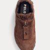 Baskets zippées en daim et veau Ralph Lauren Grayson marron pour femme Baskets zippées en daim et veau Ralph Lauren Grayson marron pour femme