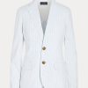 Blazers blancs en seersucker Ralph Lauren pour femmes