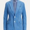 Blazers bleus en daim et peau d&rsquo;agneau Ralph Lauren pour femme