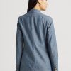 Blazers croisés en chambray bleu pour femmes Ralph Lauren Blazers croisés en chambray bleu pour femmes Ralph Lauren