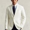 Blazers de costume blancs en lin doux pour hommes Ralph Lauren Polo Blazers de costume blancs en lin doux pour hommes Ralph Lauren Polo