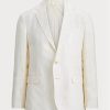 Blazers de costume blancs en lin doux pour hommes Ralph Lauren Polo