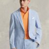 Blazers de costume bleus en chambray Ralph Lauren pour hommes Blazers de costume bleus en chambray Ralph Lauren pour hommes