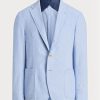 Blazers de costume bleus en chambray Ralph Lauren pour hommes Blazers de costume bleus en chambray Ralph Lauren pour hommes