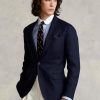 Blazers de costume en lin doux bleu marine pour homme Ralph Lauren Polo