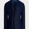 Blazers de costume en lin doux bleu marine pour homme Ralph Lauren Polo