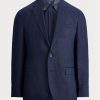 Blazers de costume en lin doux bleu marine pour homme Ralph Lauren Polo