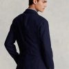 Blazers de costume en lin doux bleu marine pour homme Ralph Lauren Polo
