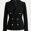 Blazers en laine extensible noirs Ralph Lauren pour femmes Blazers en laine extensible noirs Ralph Lauren pour femmes