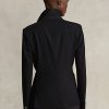 Blazers en laine extensible noirs Ralph Lauren pour femmes Blazers en laine extensible noirs Ralph Lauren pour femmes