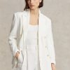 Blazers en lin blancs Ralph Lauren pour femmes Blazers en lin blancs Ralph Lauren pour femmes