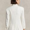 Blazers en lin blancs Ralph Lauren pour femmes Blazers en lin blancs Ralph Lauren pour femmes