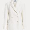 Blazers en lin blancs Ralph Lauren pour femmes Blazers en lin blancs Ralph Lauren pour femmes