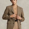 Blazers en lin mélangé à chevrons Ralph Lauren marron pour femme Blazers en lin mélangé à chevrons Ralph Lauren marron pour femme