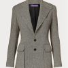 Blazers en tweed noirs Ralph Lauren pour femmes