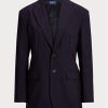 Blazers Ralph Lauren bleu marine en laine mélangée extensible pour femme Blazers Ralph Lauren bleu marine en laine mélangée extensible pour femme