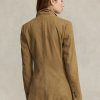 Blazers Ralph Lauren kaki en daim et peau d’agneau pour femme Blazers Ralph Lauren kaki en daim et peau d’agneau pour femme