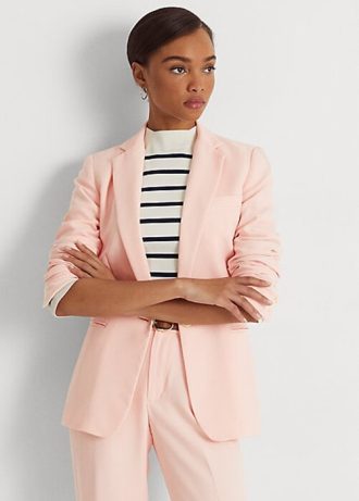 Blazers roses en georgette Ralph Lauren pour femmes