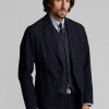 Blazers sport Ralph Lauren bleu marine non structurés en coton et lin pour homme Blazers sport Ralph Lauren bleu marine non structurés en coton et lin pour homme