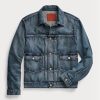 Bleu Ralph Lauren Overdale Indigo Denim Trucker Vestes pour hommes