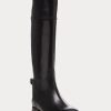 Bottes d’équitation noires en cuir de veau Sallen pour femmes Ralph Lauren Bottes d’équitation noires en cuir de veau Sallen pour femmes Ralph Lauren