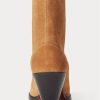 Bottes de cowboy en daim marron Ralph Lauren Lowrey pour femmes Bottes de cowboy en daim marron Ralph Lauren Lowrey pour femmes