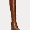 Bottes en cuir bruni Ashlynn de Ralph Lauren pour femme Bottes en cuir bruni Ashlynn de Ralph Lauren pour femme