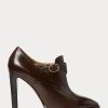 Bottes en cuir de veau bruni Lydell de Ralph Lauren marron foncé pour femme Bottes en cuir de veau bruni Lydell de Ralph Lauren marron foncé pour femme