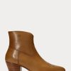 Bottes en cuir marron Lucille Ralph Lauren pour femmes Bottes en cuir marron Lucille Ralph Lauren pour femmes