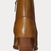 Bottes en cuir marron Lucille Ralph Lauren pour femmes Bottes en cuir marron Lucille Ralph Lauren pour femmes