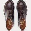 Bottes en cuir marron Ralph Lauren pour hommes Bottes en cuir marron Ralph Lauren pour hommes