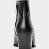 Bottes en cuir noires Lucille Ralph Lauren pour femmes Bottes en cuir noires Lucille Ralph Lauren pour femmes