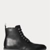 Bottes en cuir noires Talan Ralph Lauren pour hommes Bottes en cuir noires Talan Ralph Lauren pour hommes