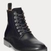 Bottes en cuir noires Talan Ralph Lauren pour hommes Bottes en cuir noires Talan Ralph Lauren pour hommes