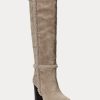Bottes en daim grises Aubri Ralph Lauren pour femmes Bottes en daim grises Aubri Ralph Lauren pour femmes