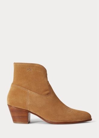 Bottes en daim Lucille Ralph Lauren kaki pour femmes
