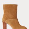 Bottes en daim marron Brindley Ralph Lauren pour femmes Bottes en daim marron Brindley Ralph Lauren pour femmes