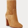Bottes en daim marron Brindley Ralph Lauren pour femmes Bottes en daim marron Brindley Ralph Lauren pour femmes