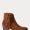 Bottes en daim marron à franges Lucille de Ralph Lauren pour femme Bottes en daim marron à franges Lucille de Ralph Lauren pour femme