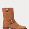 Bottes en daim marron Ralph Lauren pour homme Bottes en daim marron Ralph Lauren pour homme