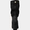 Bottes en daim noires Ralph Lauren Artizan pour femmes