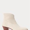 Bottes Lucille en cuir de veau et daim crème pour femme Ralph Lauren Bottes Lucille en cuir de veau et daim crème pour femme Ralph Lauren
