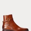 Bottes marron Ralph Lauren Welington en cuir de veau bruni pour homme Bottes marron Ralph Lauren Welington en cuir de veau bruni pour homme