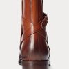 Bottes marron Ralph Lauren Welington en cuir de veau bruni pour homme Bottes marron Ralph Lauren Welington en cuir de veau bruni pour homme