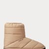 Bottes matelassées marron pour femme avec logo Ralph Lauren Bottes matelassées marron pour femme avec logo Ralph Lauren
