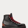 Bottes noires en cuir de veau bruni Fidel pour homme Ralph Lauren Bottes noires en cuir de veau bruni Fidel pour homme Ralph Lauren