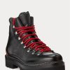 Bottes noires en cuir de veau bruni Fidel pour homme Ralph Lauren Bottes noires en cuir de veau bruni Fidel pour homme Ralph Lauren